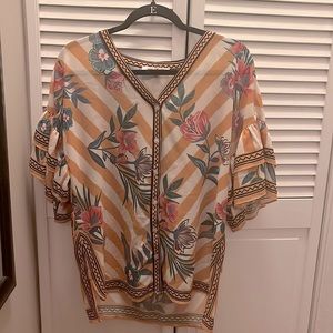 Summer floral blouse